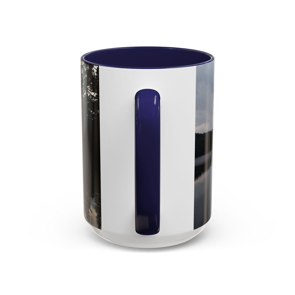 Lake Sunset Accent Coffee Mug — Scenic Reflection Photography 11/15oz