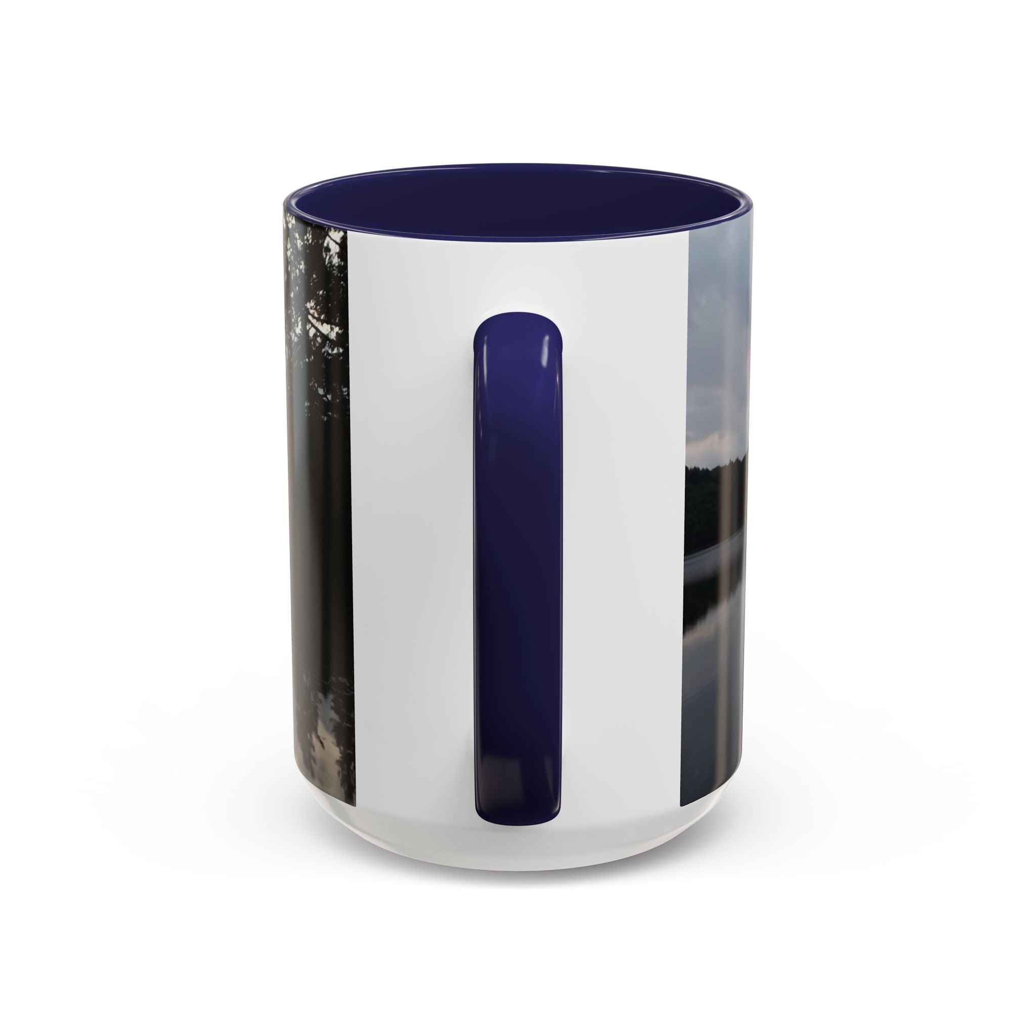 Lake Sunset Accent Coffee Mug — Scenic Reflection Photography 11/15oz