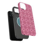 Pink Vintage Hearts Magnetic Impact-Resistant Phone Case