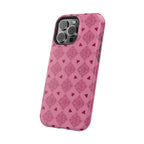 Pink Vintage Hearts Magnetic Impact-Resistant Phone Case