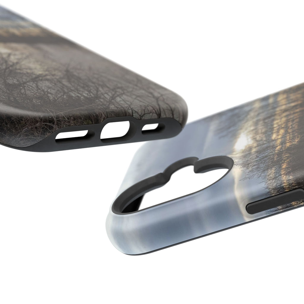 Phone Case — Moody Winter River Landscape Magnetic Impact-Resistant Case