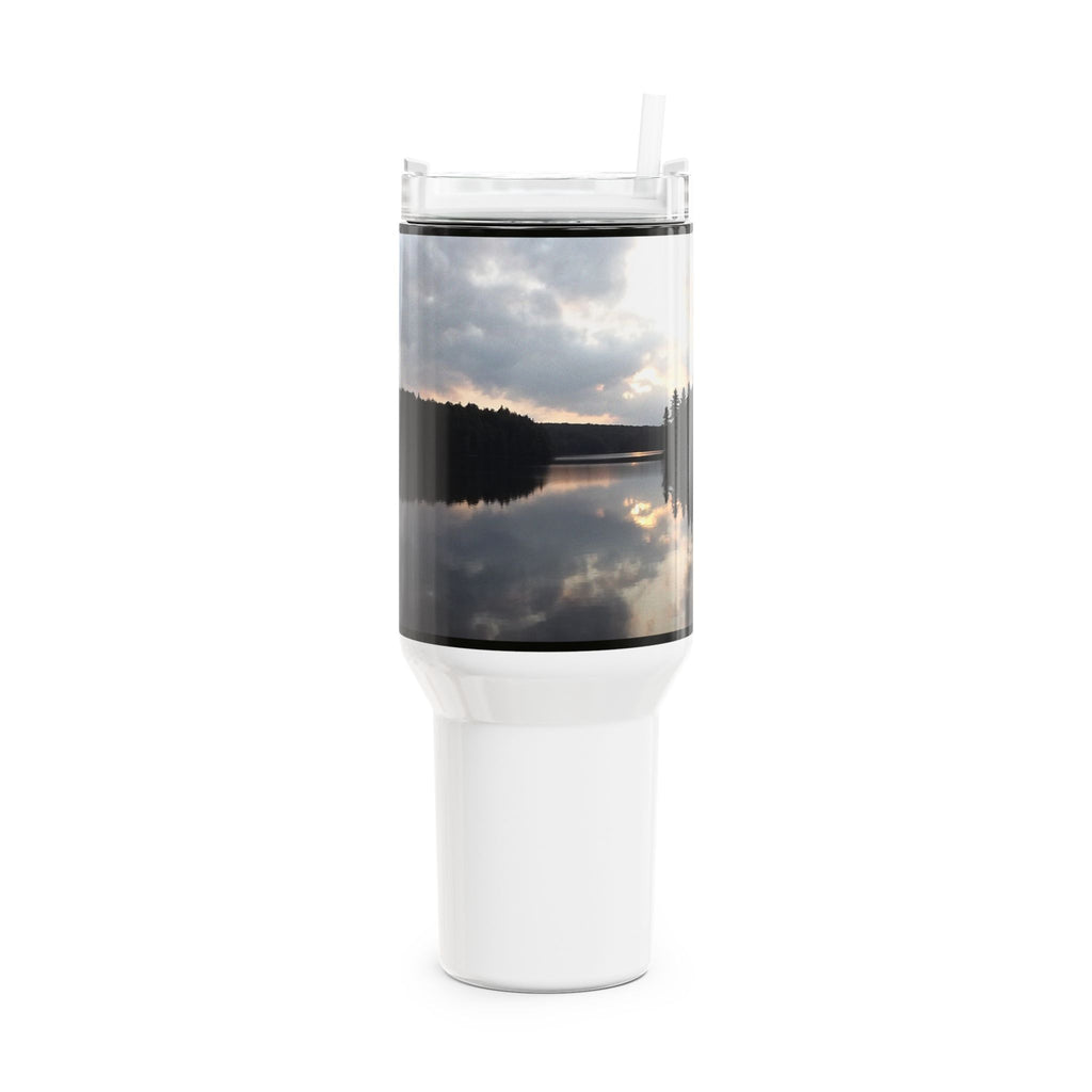 40oz Scenic Algonquin Provincial Park Lake Tumbler – Calm Sunset Reflection Travel Mug
