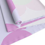 Pastel Floral Table Runner — Pink & Green Daisy Pattern