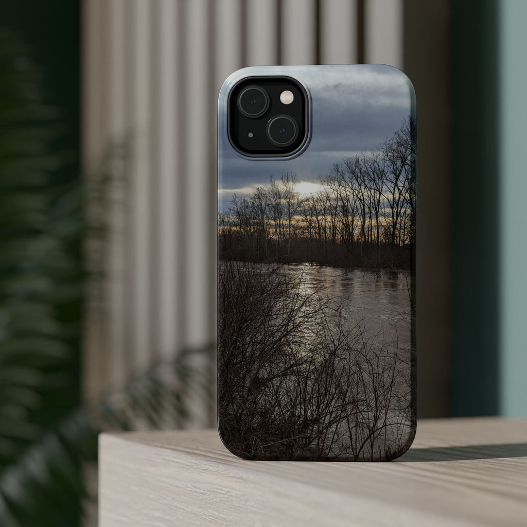 Phone Case — Moody Winter River Landscape Magnetic Impact-Resistant Case
