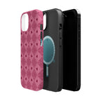 Pink Vintage Hearts Magnetic Impact-Resistant Phone Case