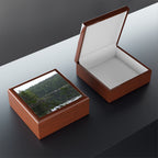 Scenic Forest Lake Jewelry Box — Personalized Nature Photo Keepsake