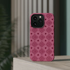 Pink Vintage Hearts Magnetic Impact-Resistant Phone Case