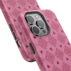 Pink Vintage Hearts Magnetic Impact-Resistant Phone Case