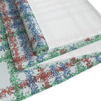 Festive Plaid Table Runner — Red, Green & Blue Holiday Plaid Cotton-Poly Blend