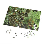 Leaf Canopy Hiding Bird Jigsaw Puzzle — Nature Puzzle with Tin