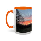 Sunset Silhouette In Derby, UK Coffee Mug — Scenic Tree Silhouette at Dusk (11/15oz)