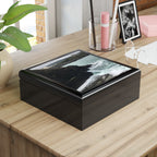 Coastal Cliffs in the UK Jewelry Box — Photo Keepsake Box with Ocean Wave Design