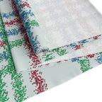 Festive Plaid Table Runner — Red, Green & Blue Holiday Plaid Cotton-Poly Blend