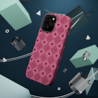 Pink Vintage Hearts Magnetic Impact-Resistant Phone Case