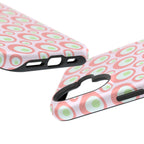 Pink Retro Circles Magnetic Impact-Resistant Phone Case