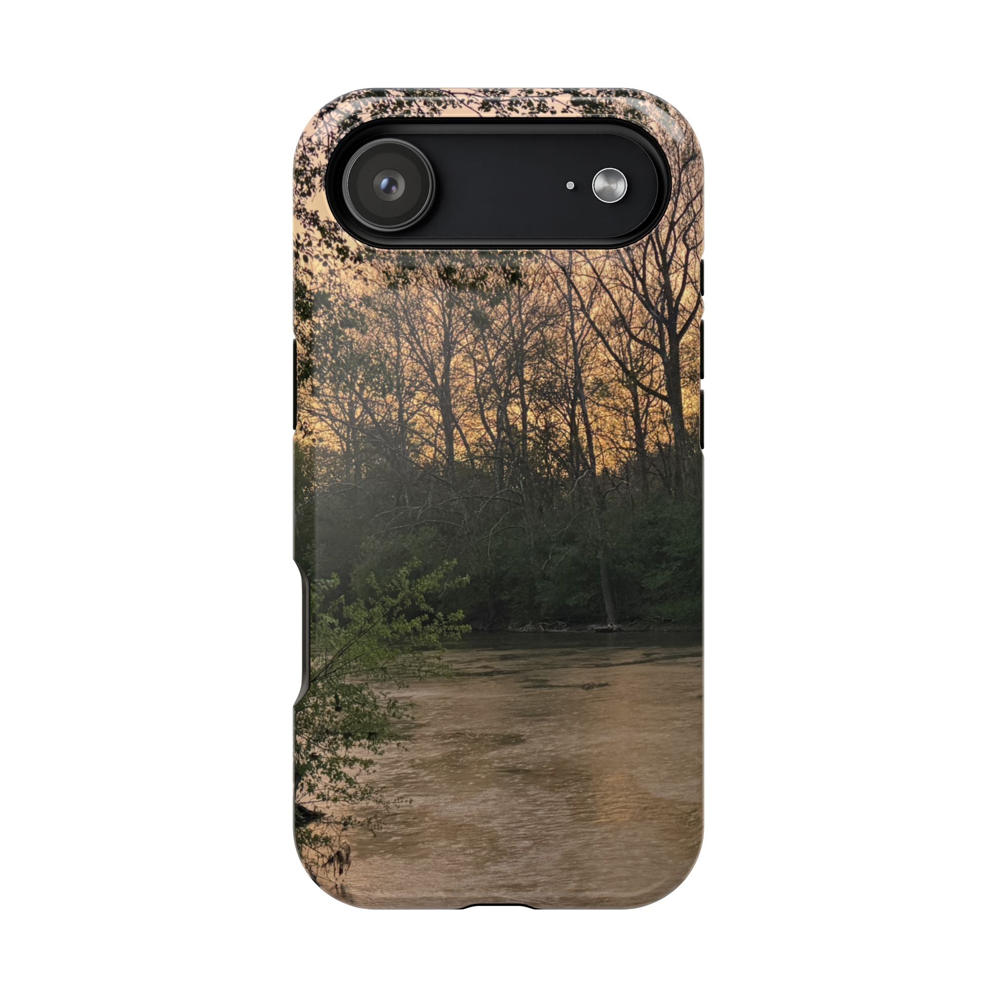 Nature River Sunset Phone Case — Magnetic Impact‑Resistant