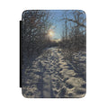 Winter Snow Path Kindle Case — Cozy Scenic E-Reader Cover