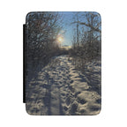 Winter Snow Path Kindle Case — Cozy Scenic E-Reader Cover