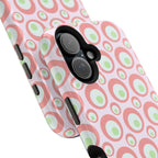 Pink Retro Circles Magnetic Impact-Resistant Phone Case