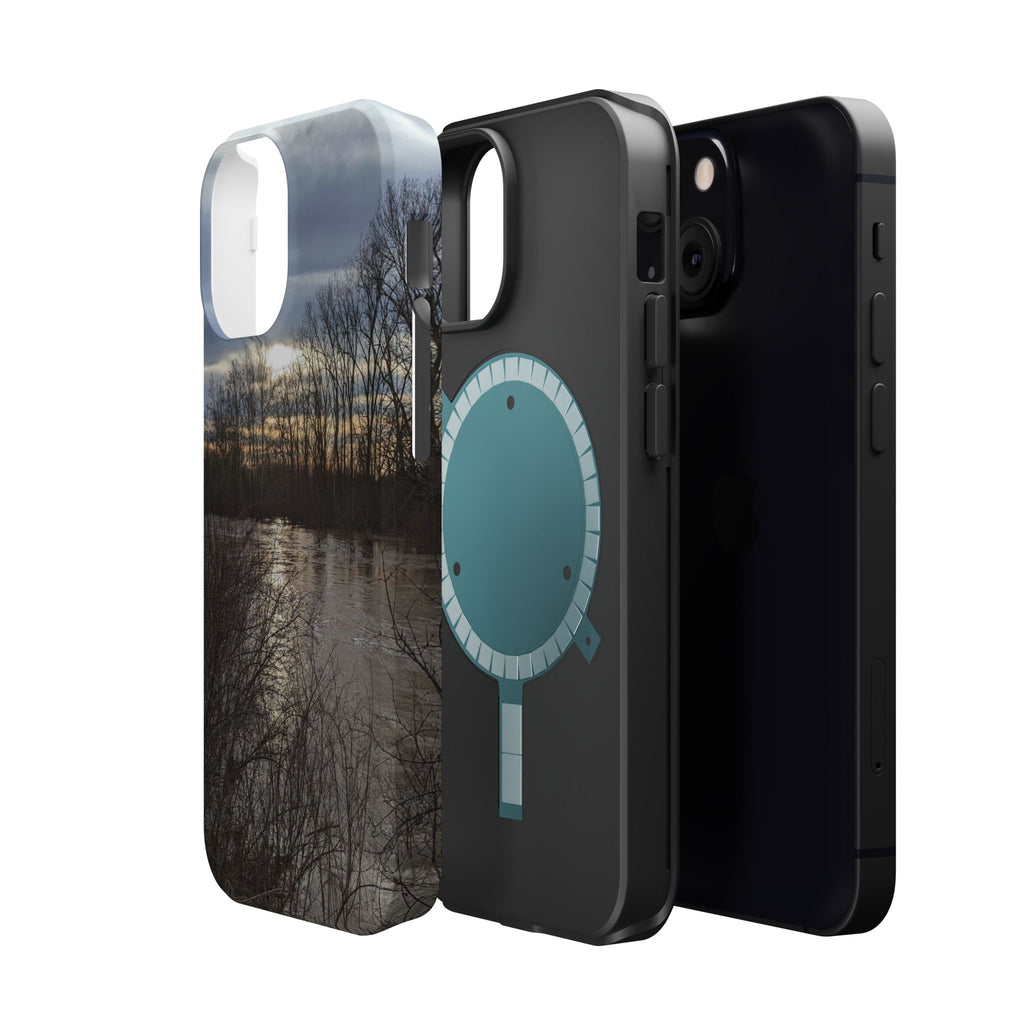 Phone Case — Moody Winter River Landscape Magnetic Impact-Resistant Case