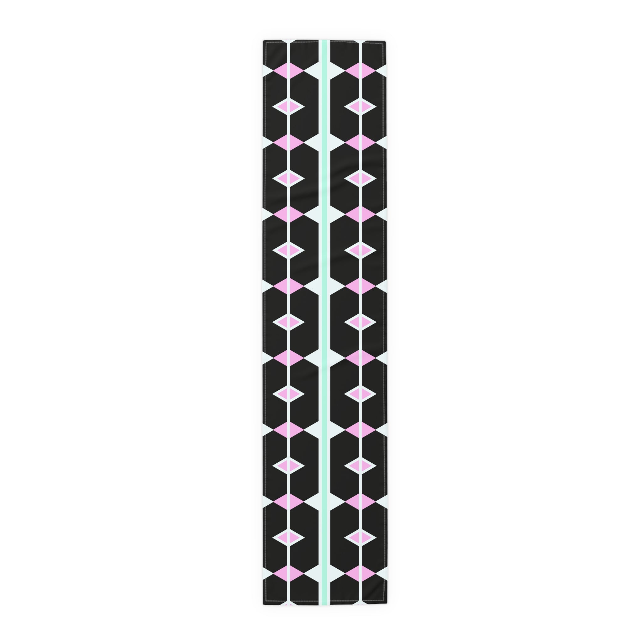 Geometric Pastel Diamond Table Runner