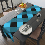 Blue Buffalo Plaid Table Runner – Cotton/Poly Dining Decor