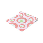 Retro Pink Circles Table Runner — Mid-Century Modern Dining Decor