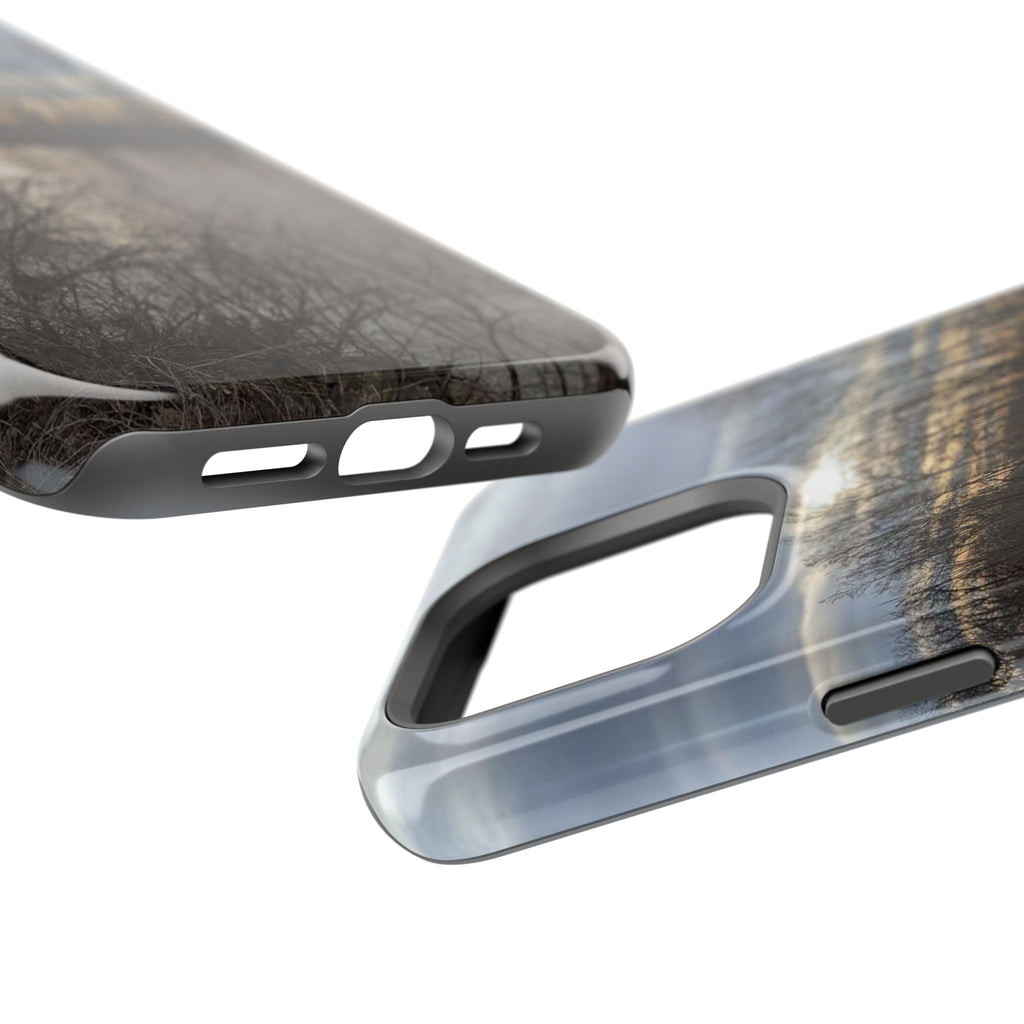 Phone Case — Moody Winter River Landscape Magnetic Impact-Resistant Case