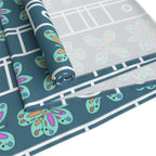 Colourful Floral Geometric Table Runner — Mediterranean-Inspired Cotton-Poly Dining Decor