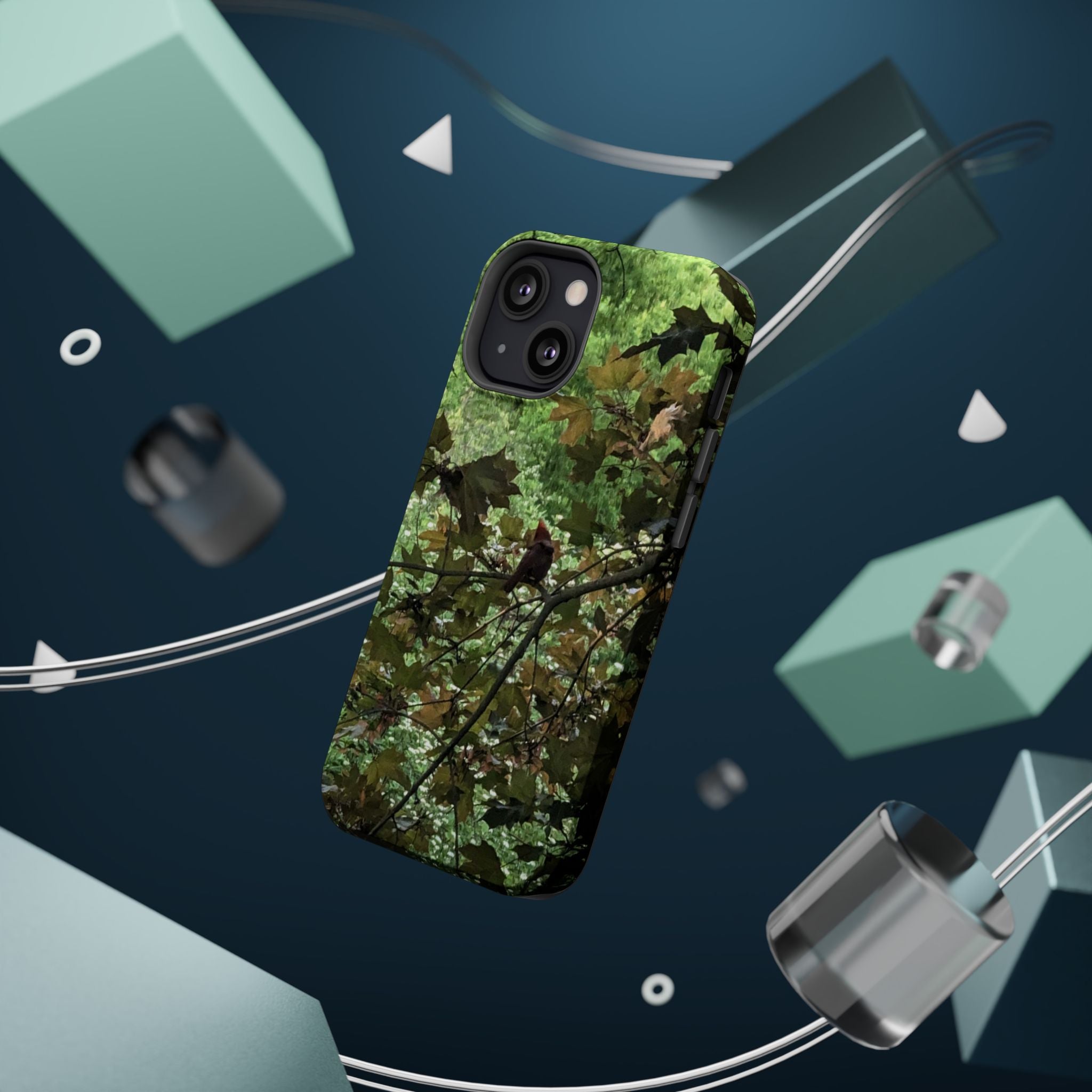 Camo Woodland Phone Case — Magnetic Impact‑Resistant iPhone Cover