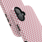 Pink Gingham Magnetic Impact-Resistant Phone Case