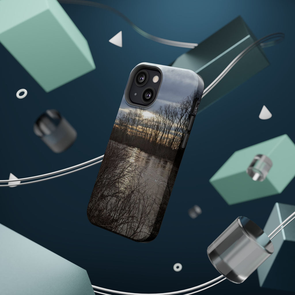 Phone Case — Moody Winter River Landscape Magnetic Impact-Resistant Case