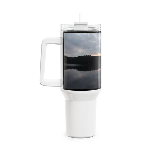 40oz Scenic Algonquin Provincial Park Lake Tumbler – Calm Sunset Reflection Travel Mug