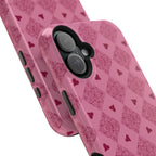 Pink Vintage Hearts Magnetic Impact-Resistant Phone Case