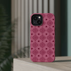 Pink Vintage Hearts Magnetic Impact-Resistant Phone Case
