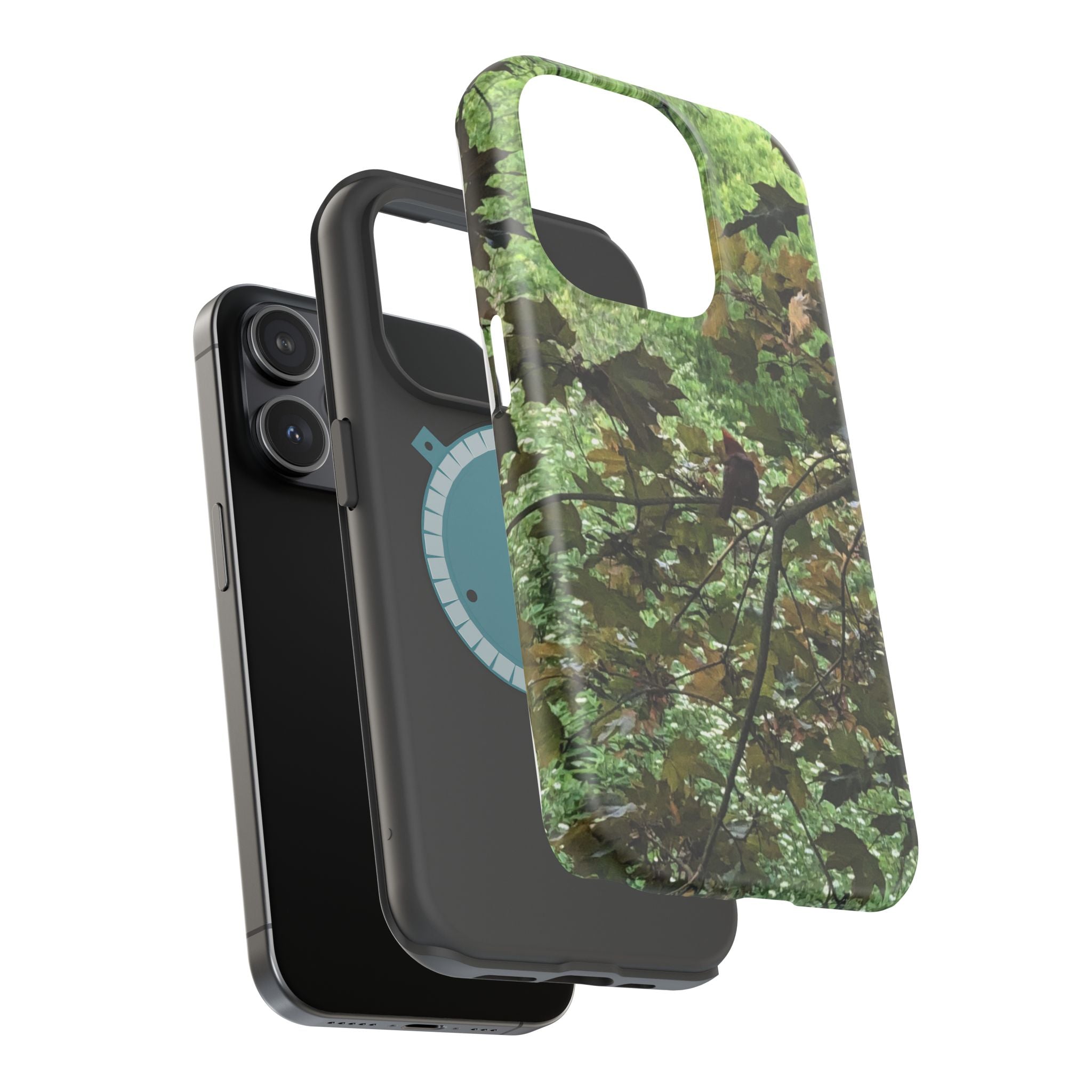 Camo Woodland Phone Case — Magnetic Impact‑Resistant iPhone Cover