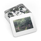 Deer by the River Jigsaw Puzzle with Tin — Scenic Nature Puzzle