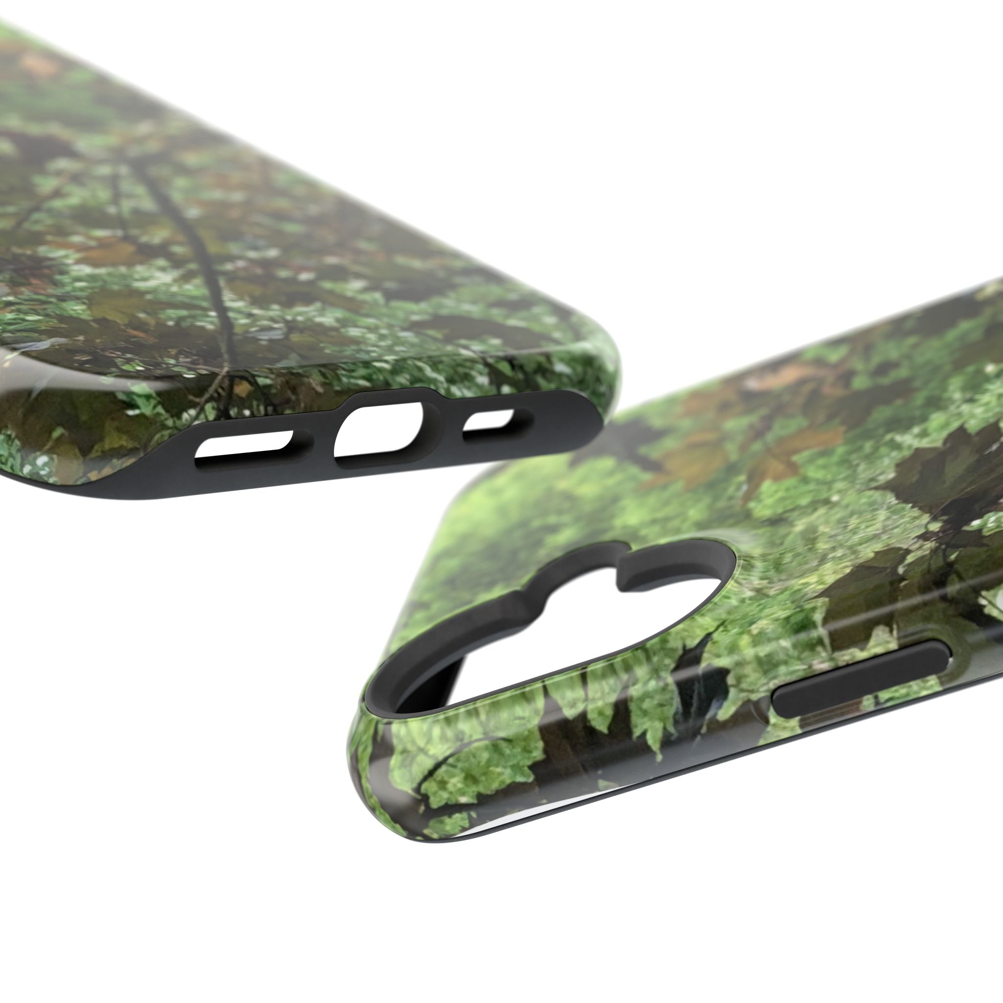 Camo Woodland Phone Case — Magnetic Impact‑Resistant iPhone Cover