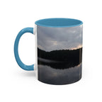 Lake Sunset Accent Coffee Mug — Scenic Reflection Photography 11/15oz