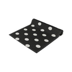 Black Polka Dot Table Runner – Classic Dotted Cotton-Poly Dining Accent