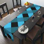 Blue Buffalo Plaid Table Runner – Cotton/Poly Dining Decor