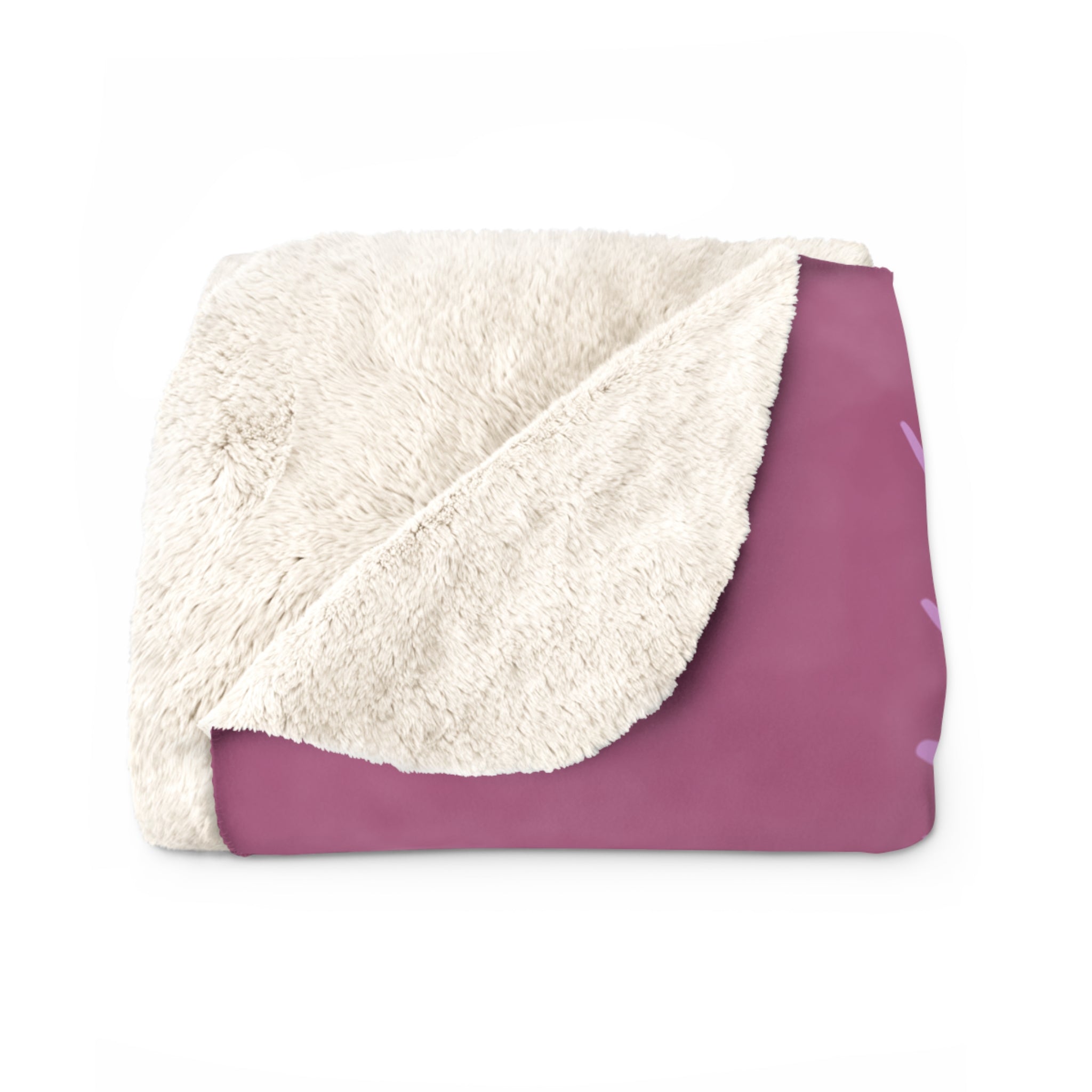 Everything Will Be OK Sherpa Blanket — Cute Witch Cat Cozy Throw