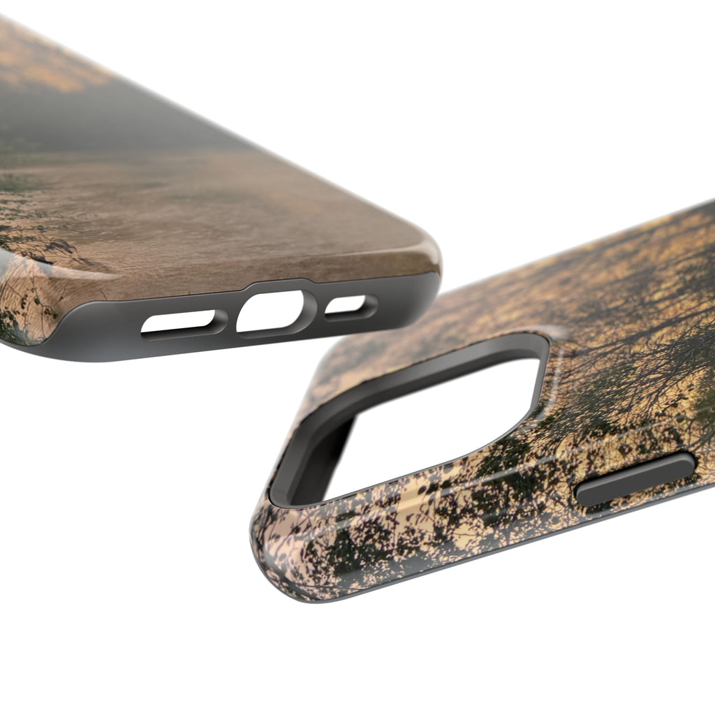 Nature River Sunset Phone Case — Magnetic Impact‑Resistant