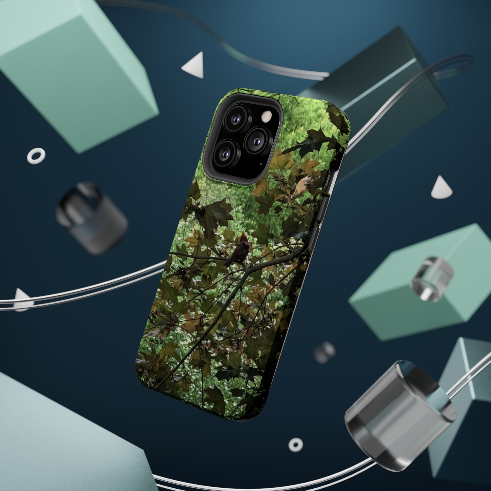 Camo Woodland Phone Case — Magnetic Impact‑Resistant iPhone Cover