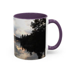 Lake Sunset Accent Coffee Mug — Scenic Reflection Photography 11/15oz
