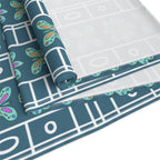 Colourful Floral Geometric Table Runner — Mediterranean-Inspired Cotton-Poly Dining Decor