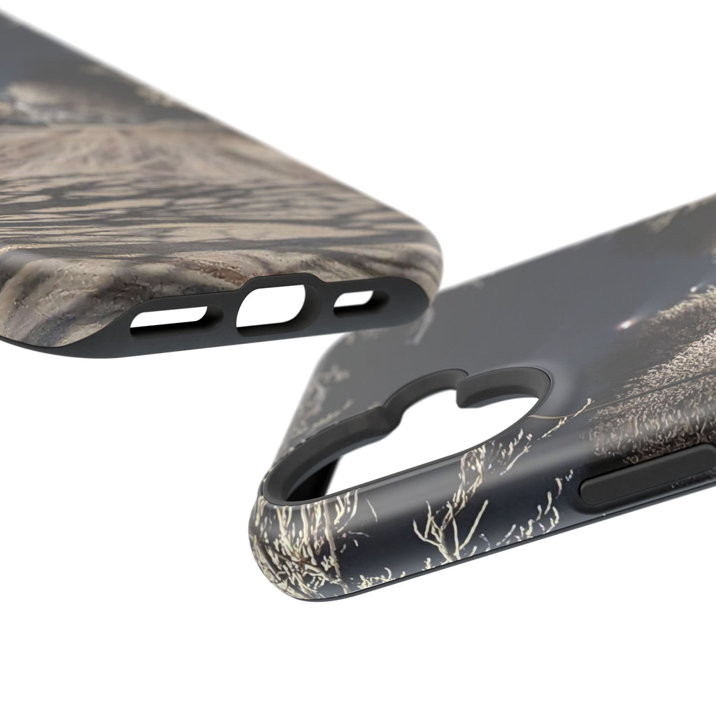 Winter Night Snow Road Magnetic Impact-Resistant Phone Case