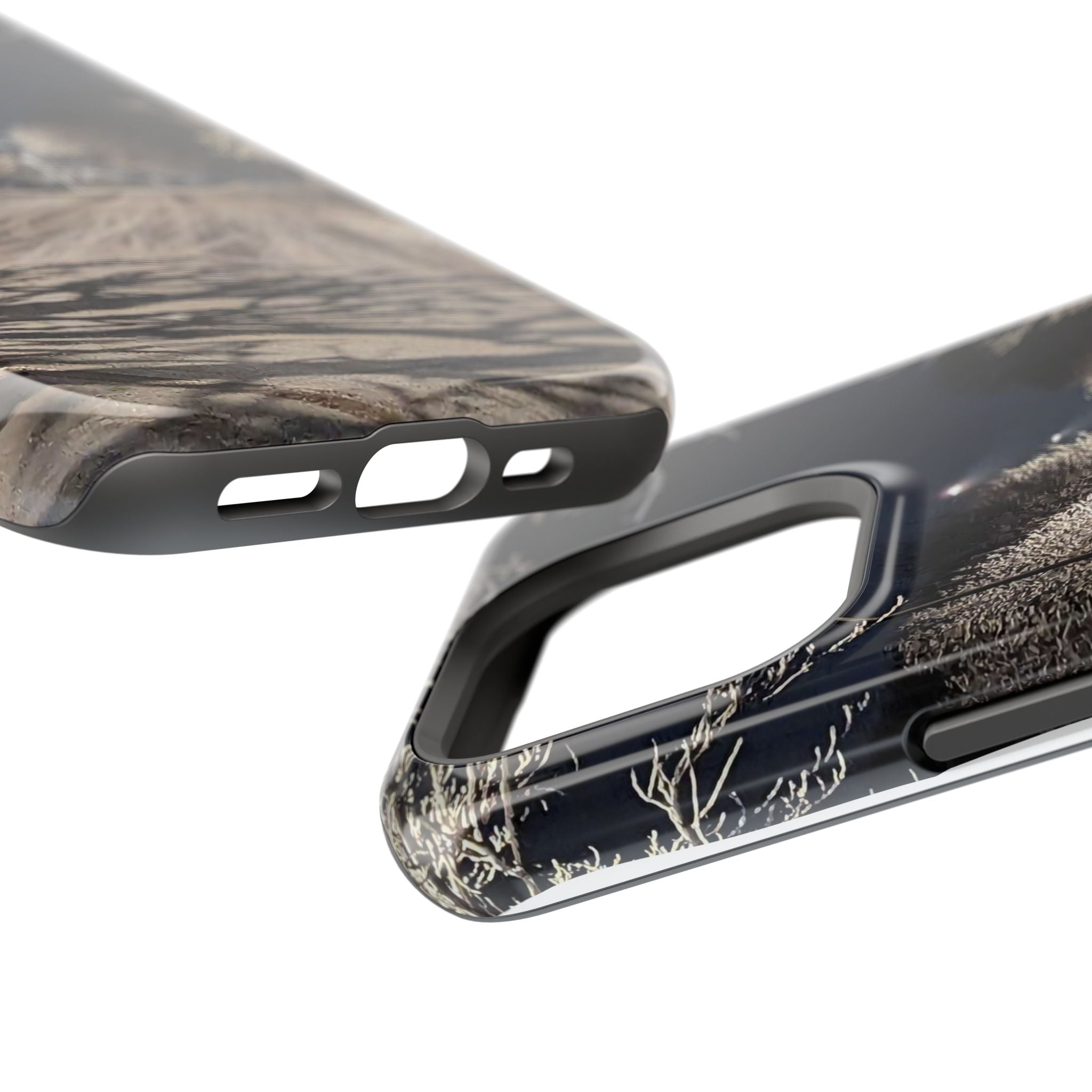 Winter Night Snow Road Magnetic Impact-Resistant Phone Case