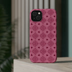 Pink Vintage Hearts Magnetic Impact-Resistant Phone Case