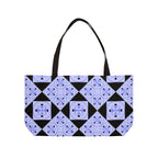 Weekender Tote Bag — Lavender Geometric Tile Pattern Beach & Travel Tote